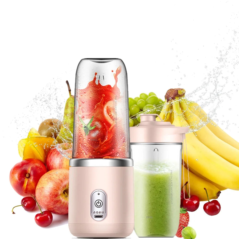 Portable Electric Blender Cup – Mini Juicer Bottle for Smoothies & Shakes