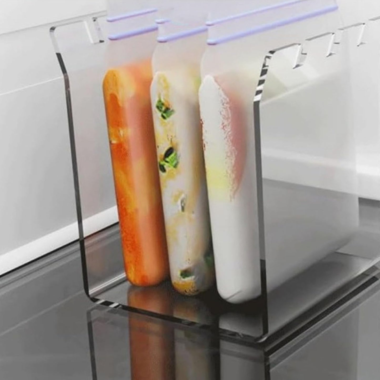 Meal Prep Made Easy 🍴 Ziplock Bag Stand & Storage Organizer
