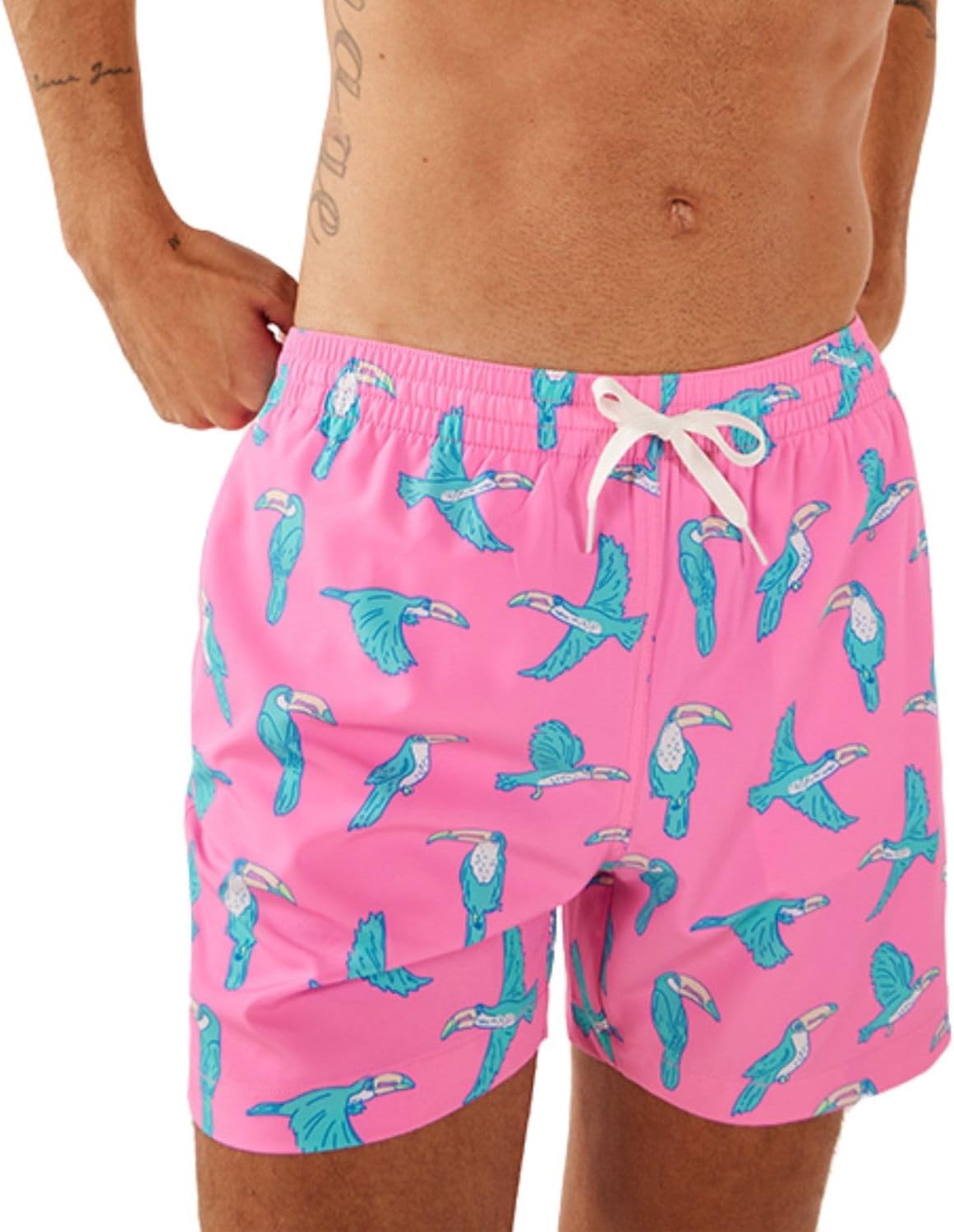 🌊 Men’s Swim Trunks – Quick Dry 4-Way Stretch Beach Shorts 5.5” w/ Mesh Lining
