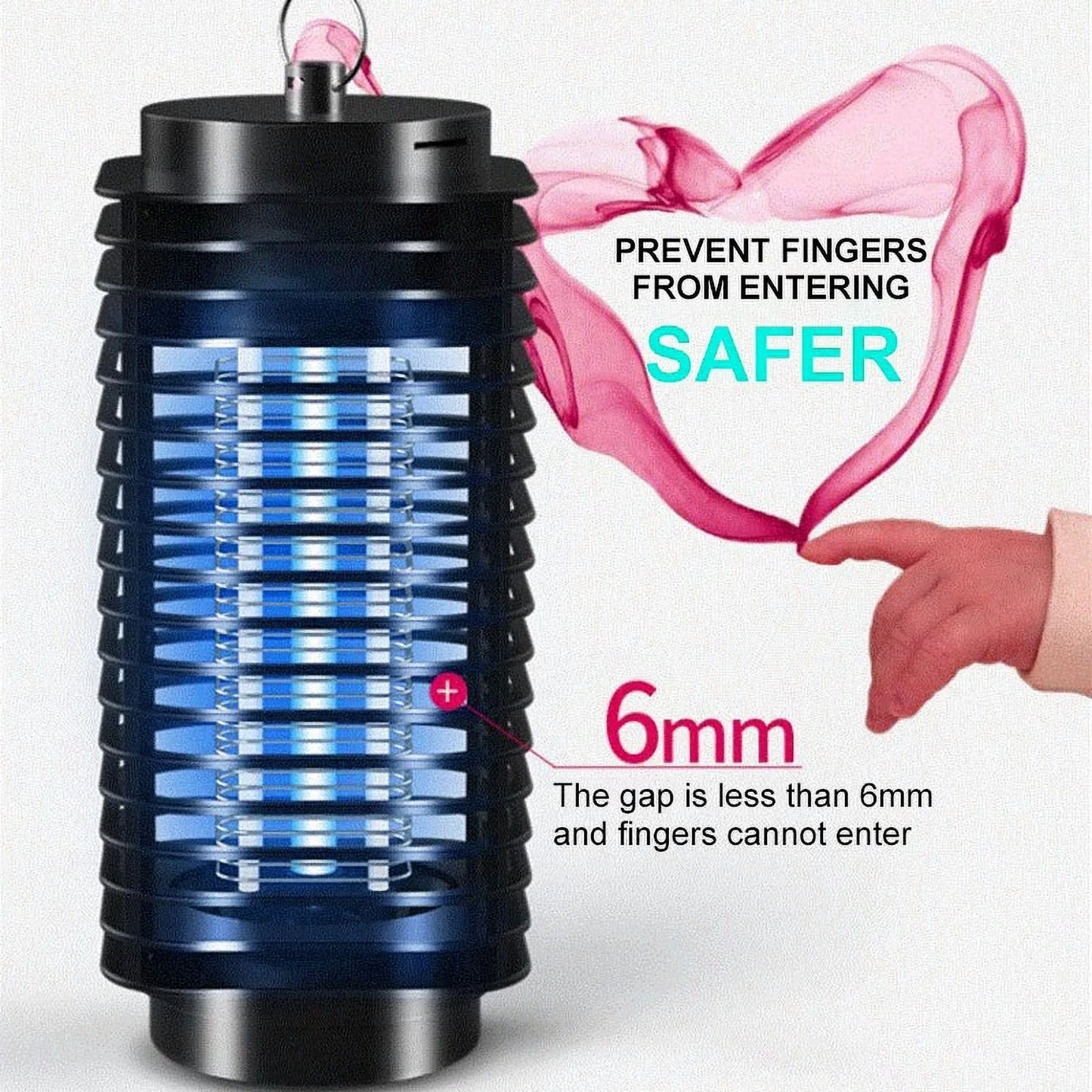 4000V Electric Bug Zapper – LED Mosquito Fly Insect Killer Pest Control Lamp