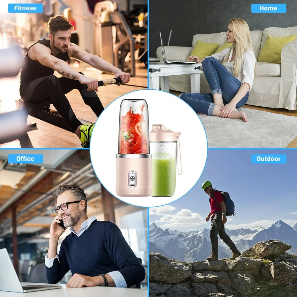 Portable Electric Blender Cup – Mini Juicer Bottle for Smoothies & Shakes
