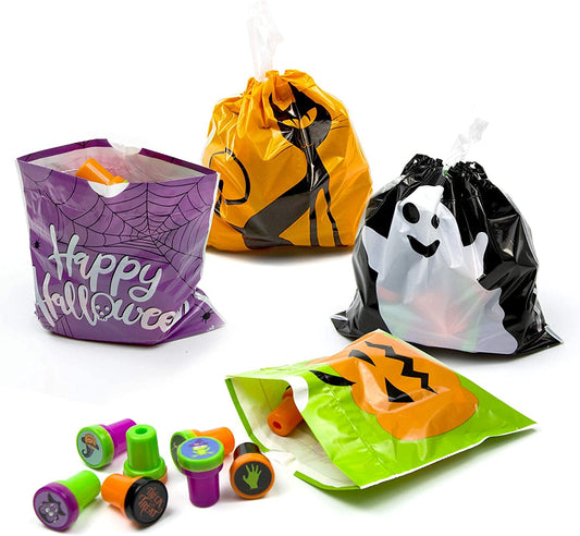 Spooktacular 72-Pack Halloween Treat Bags – Perfect for Goodies, Candies, and Party Favors!