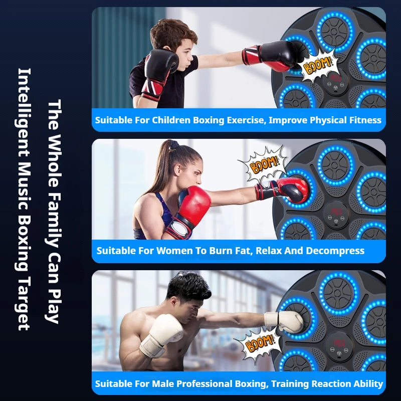 🎵 Smart Music Boxing Machine – Wall-Mounted Bluetooth Punch Trainer