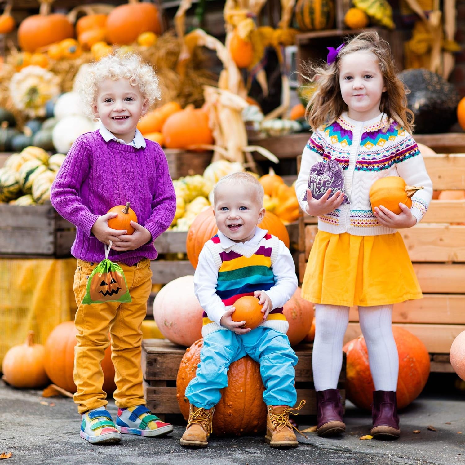 Spooktacular 72-Pack Halloween Treat Bags – Perfect for Goodies, Candies, and Party Favors!