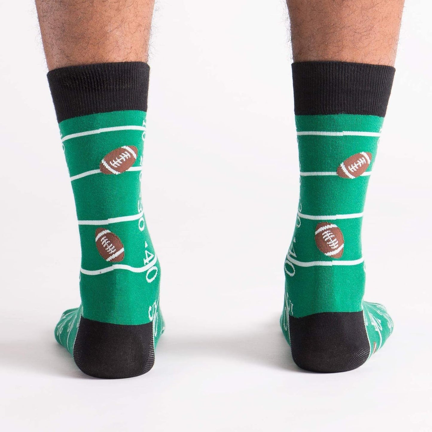 Sock It To Me Men’s Crew Socks – Fun Football Design, Comfy Cotton Blend
