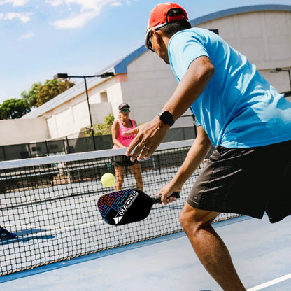 Pickleball Rackets Set with Non-Slip Grip, 2 Paddles and 4 Indoor & Outdoor Pickleball Balls