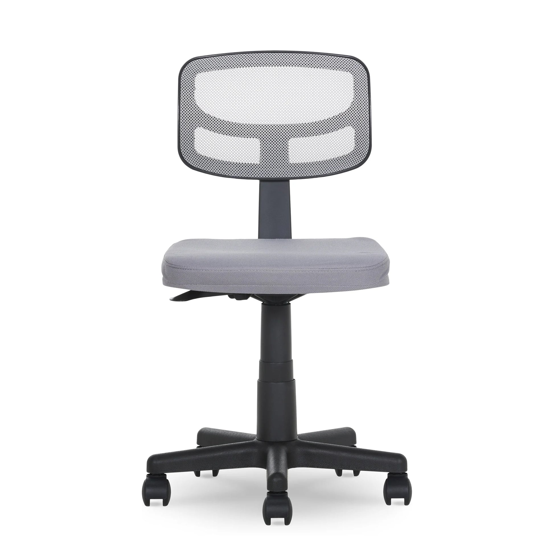 Mesh Task Chair with Padded Seat, Teens and Adult, Gray/Gray