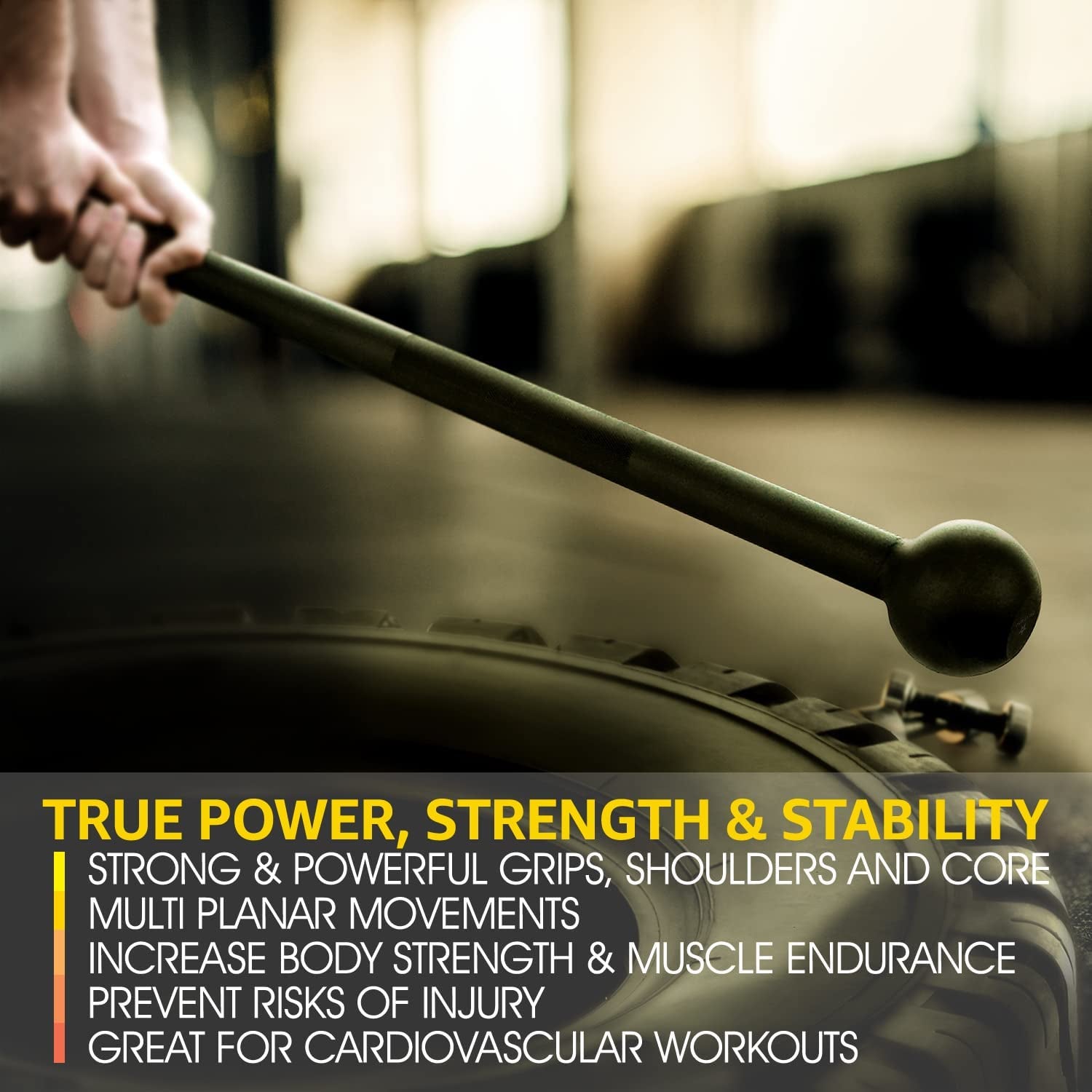 Heavy-Duty Steel Macebell – Full Body Strength & Conditioning Tool