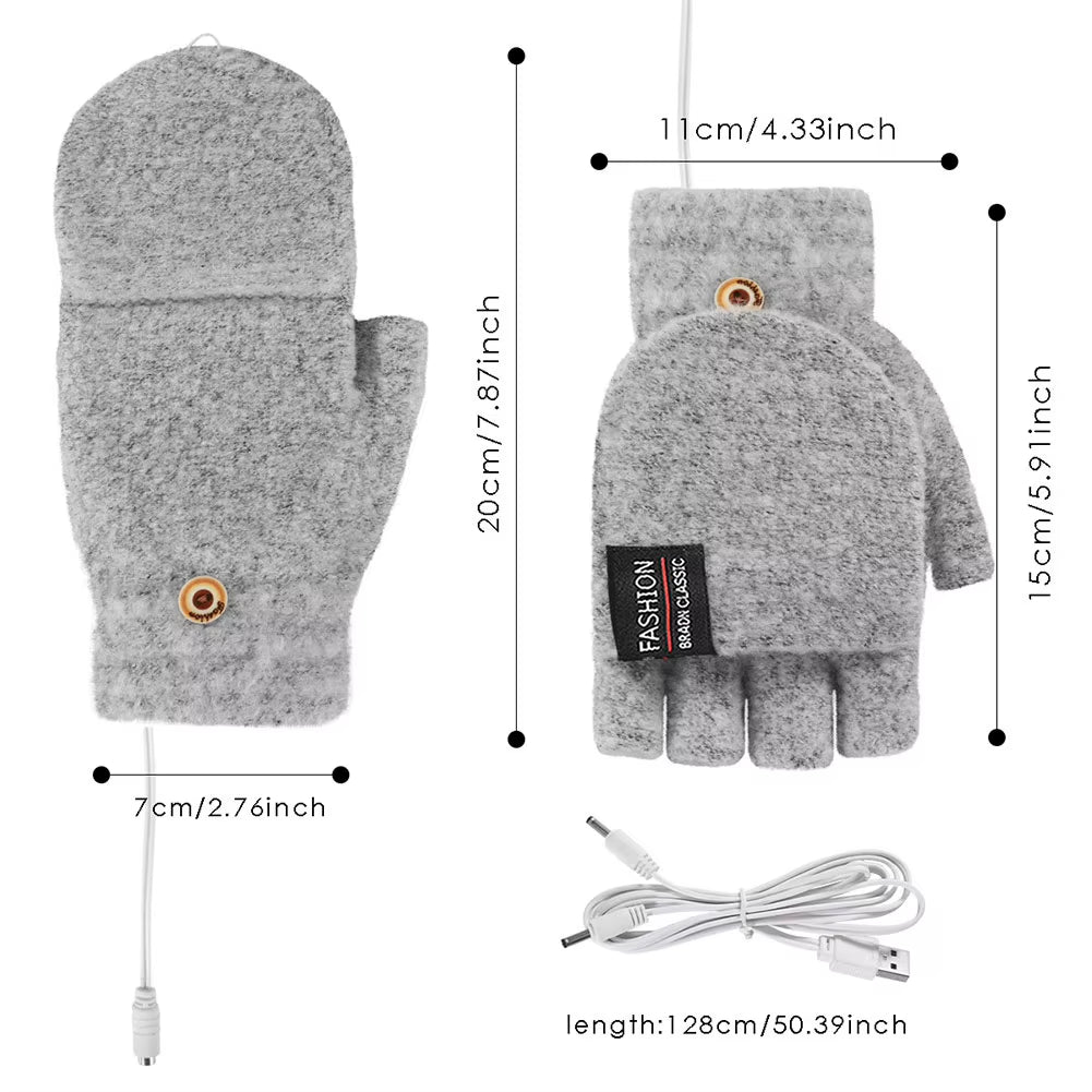 Rechargeable Heated Gloves 🔥 Touchscreen Winter Warm Ski Gloves for Men & Women
