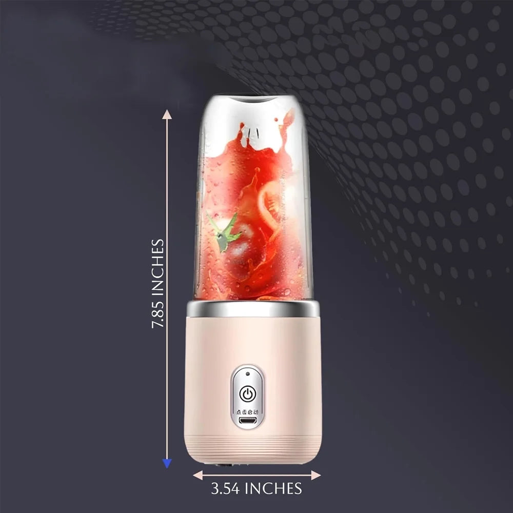 Portable Electric Blender Cup – Mini Juicer Bottle for Smoothies & Shakes 