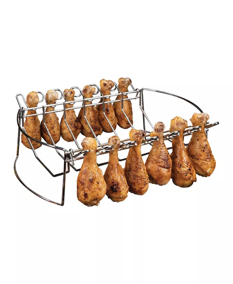 4-In-1 BBQ Basket and Drumstick Rack