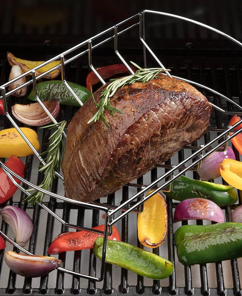 4-In-1 BBQ Basket and Drumstick Rack