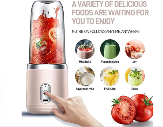 Portable Electric Blender Cup – Mini Juicer Bottle for Smoothies & Shakes 