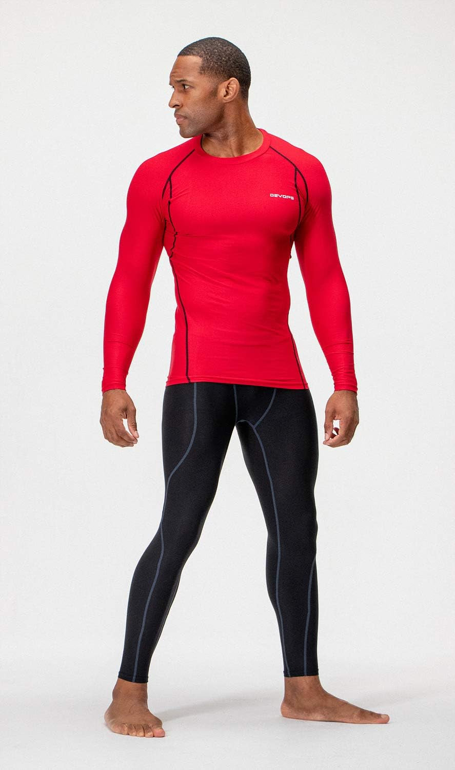 3-Pack Men’s UPF 50+ Compression Shirts – Long Sleeve Quick-Dry Athletic Tops for Workout, Running & Outdoor Sports