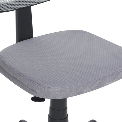 Mesh Task Chair with Padded Seat, Teens and Adult, Gray/Gray