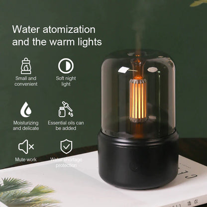 Portable Mini Aroma Diffuser – USB Humidifier & Night Light for Home or Travel