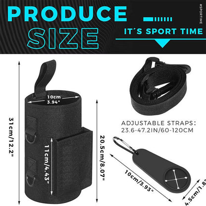“Portable Magnetic Water Bottle Holder – Gym Sling Bag Non Slip Bottle Carrier”