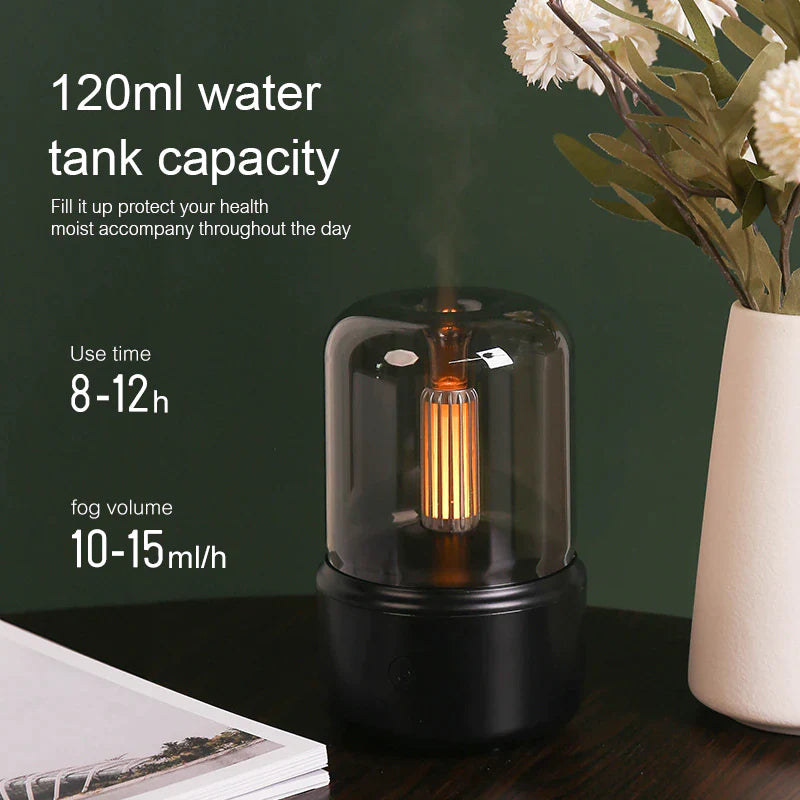 Portable Mini Aroma Diffuser – USB Humidifier & Night Light for Home or Travel
