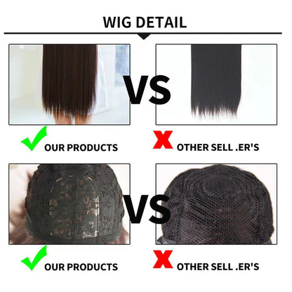 Hair Front Wig Womens Brazilian Human Long Curly Lace Wavy Hair 