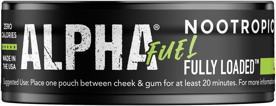 Alpha Fuel Nootropic Pouches – Lime Energy Boost with Caffeine & Natural Focus Blend