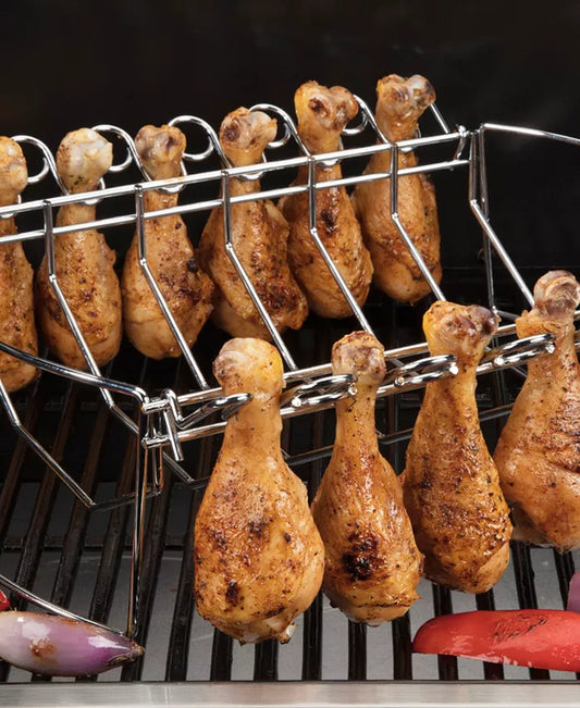 4-In-1 BBQ Basket and Drumstick Rack