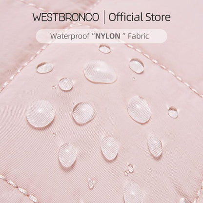 WESTBRONCO Fallfreshness Small Puffer Crescent Shoulder Bag for Women Quilted Nylon Waterproof with Side Pocket for Cans Lightweight Travel Gym Purse for FALL