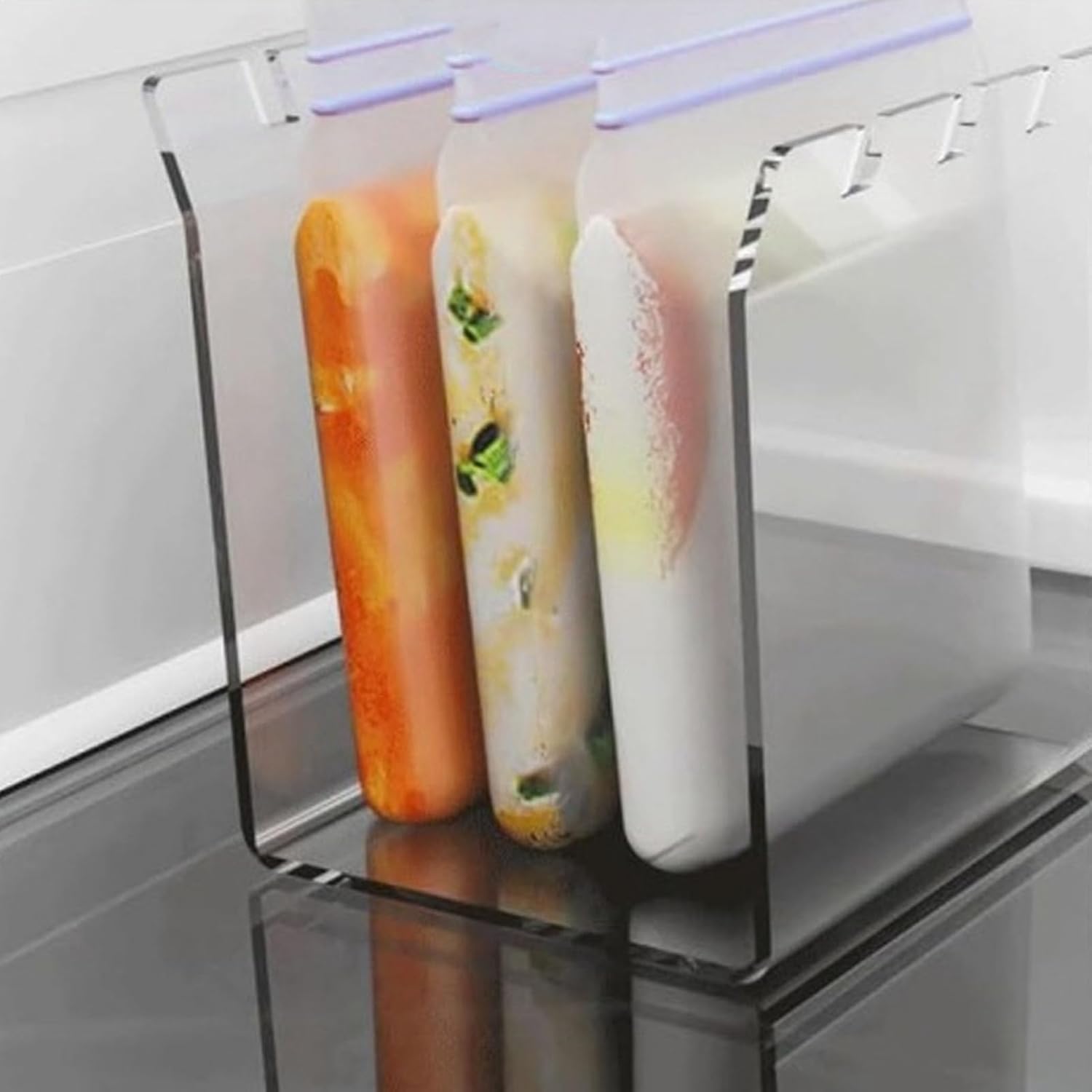 Meal Prep Made Easy 🍴 Ziplock Bag Stand & Storage Organizer