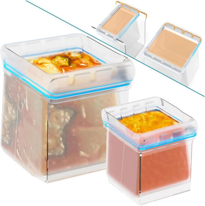Meal Prep Made Easy 🍴 Ziplock Bag Stand & Storage Organizer