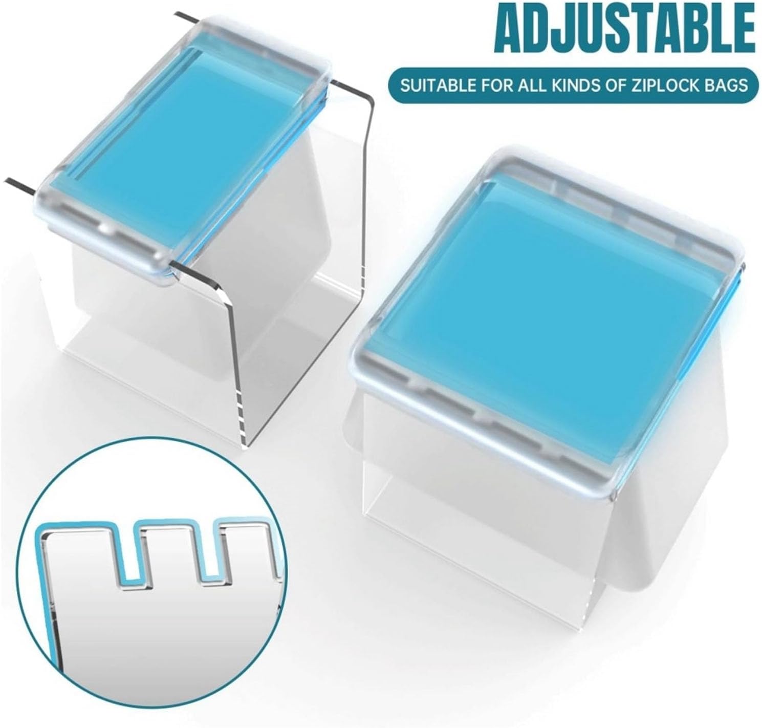 Meal Prep Made Easy 🍴 Ziplock Bag Stand & Storage Organizer