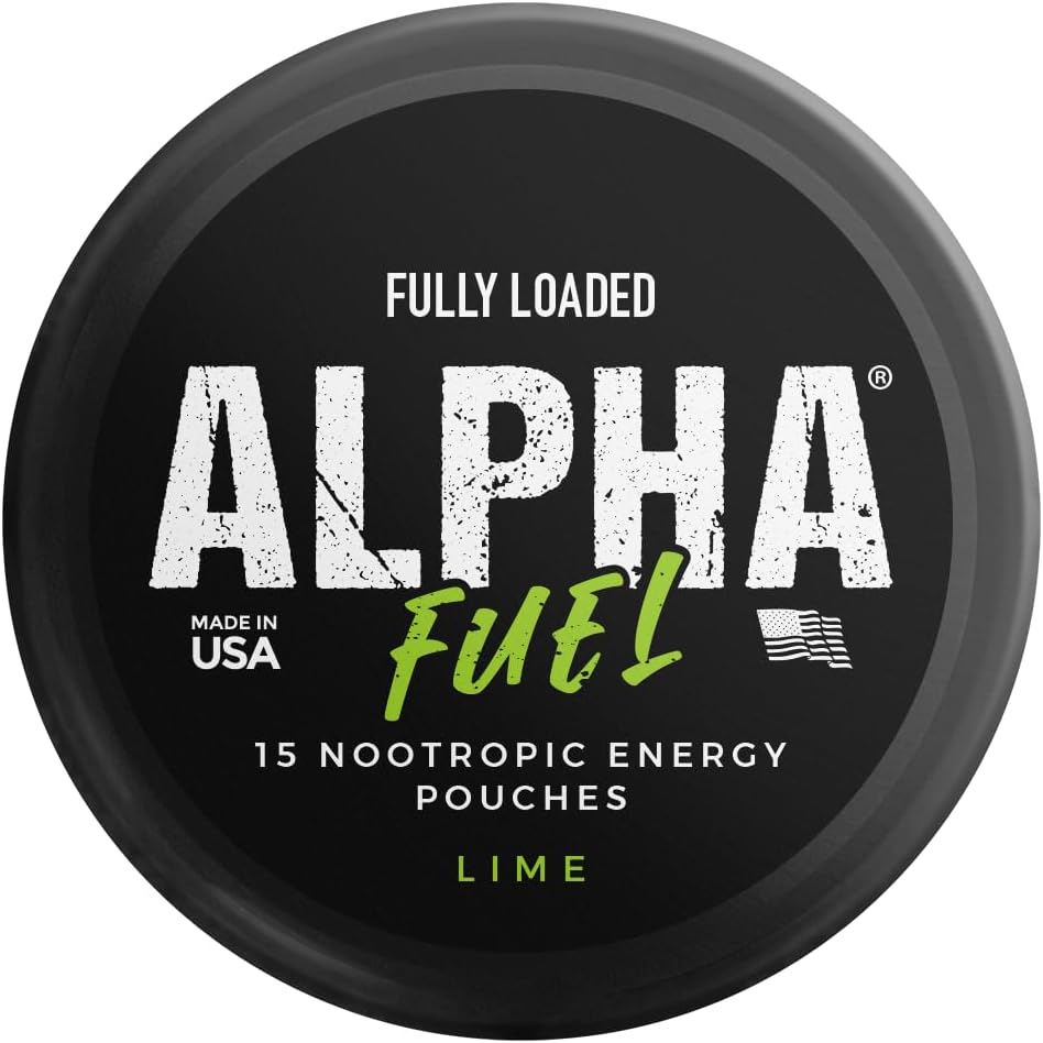 Alpha Fuel Nootropic Pouches – Lime Energy Boost with Caffeine & Natural Focus Blend