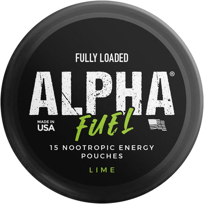 Alpha Fuel Nootropic Pouches – Lime Energy Boost with Caffeine & Natural Focus Blend