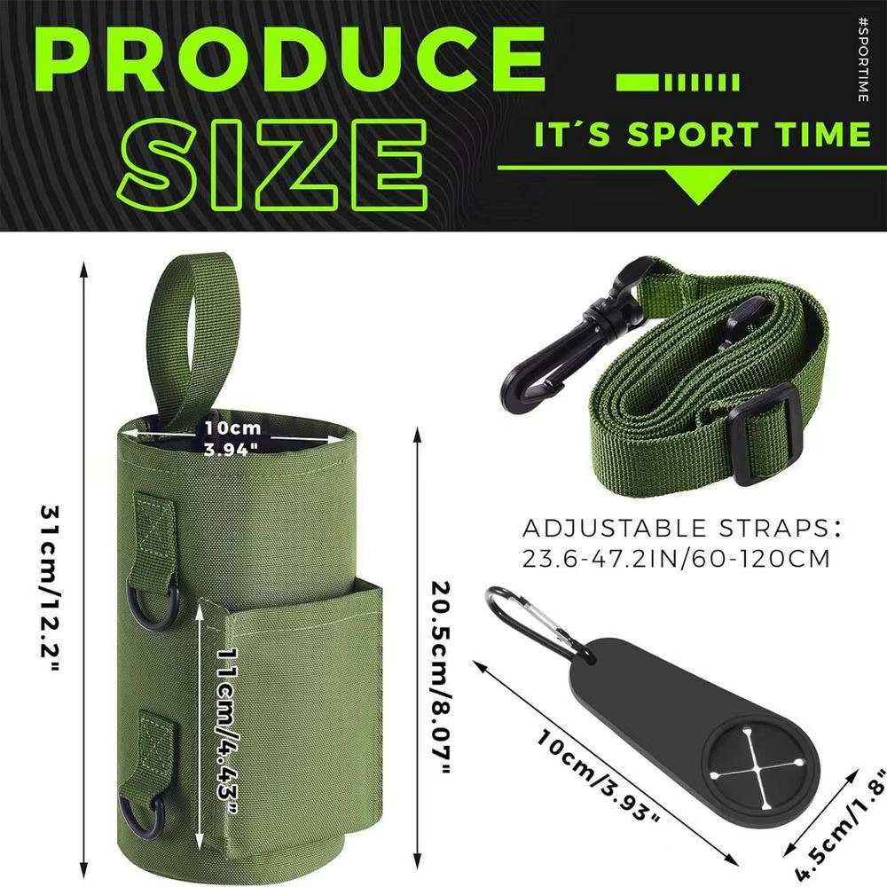 “Portable Magnetic Water Bottle Holder – Gym Sling Bag Non Slip Bottle Carrier”