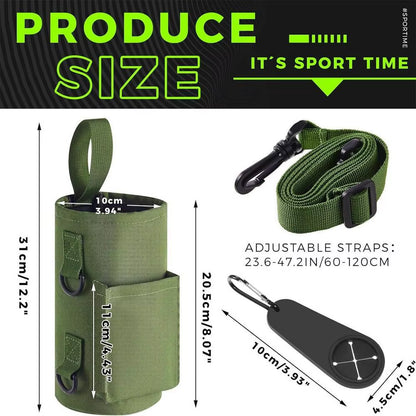 “Portable Magnetic Water Bottle Holder – Gym Sling Bag Non Slip Bottle Carrier”