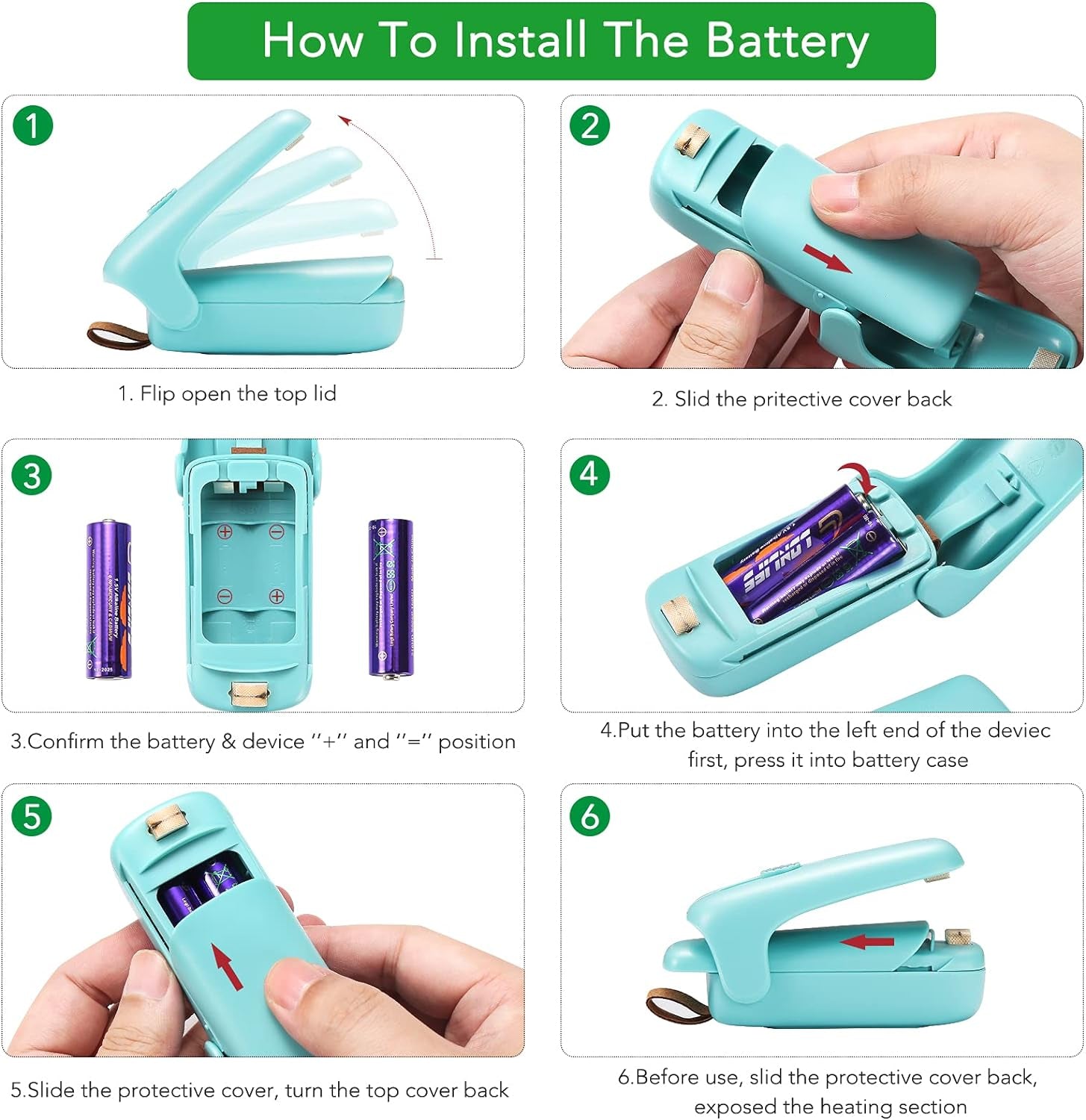 ✨ Mini Bag Sealer & Cutter – 2-in-1 Portable Heat Sealer for Chips, Snacks & Food Storage | Handheld Resealer for Plastic & Cereal Bags (Green)