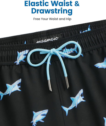 Mens Swim Trunks with Compression Liner