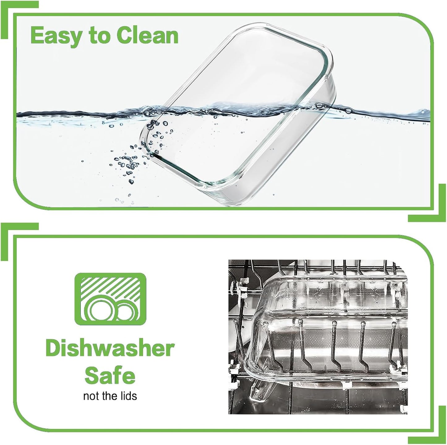 10-Pack Glass Meal Prep Containers 🍱 Airtight, Leak-Proof & BPA-Free with Locking Lids