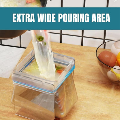 Meal Prep Made Easy 🍴 Ziplock Bag Stand & Storage Organizer