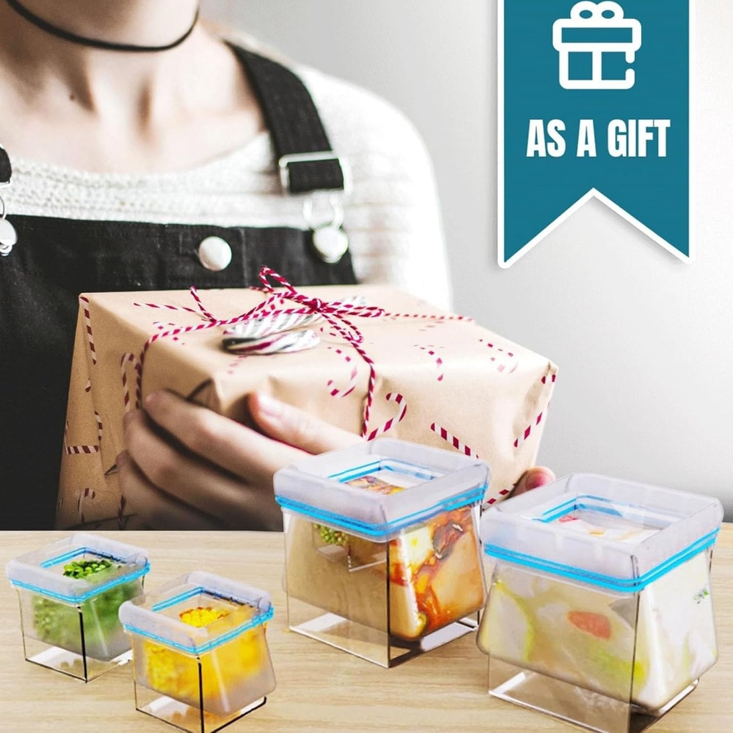 Meal Prep Made Easy 🍴 Ziplock Bag Stand & Storage Organizer
