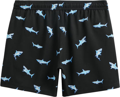 Mens Swim Trunks with Compression Liner