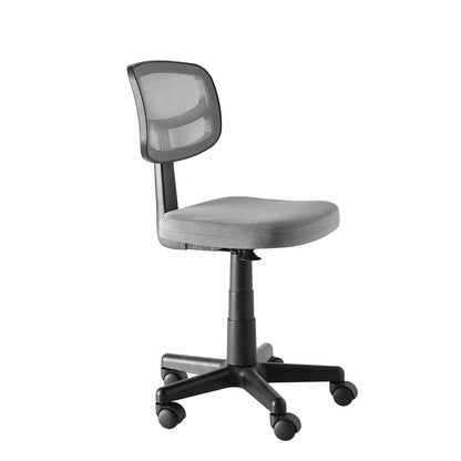 Mesh Task Chair with Padded Seat, Teens and Adult, Gray/Gray