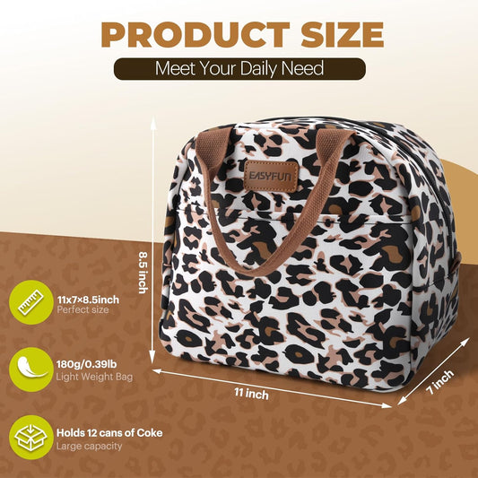 Insulated Lunch Bag – Leakproof, Large Capacity Cooler Tote for Work, Travel & Outdoor
