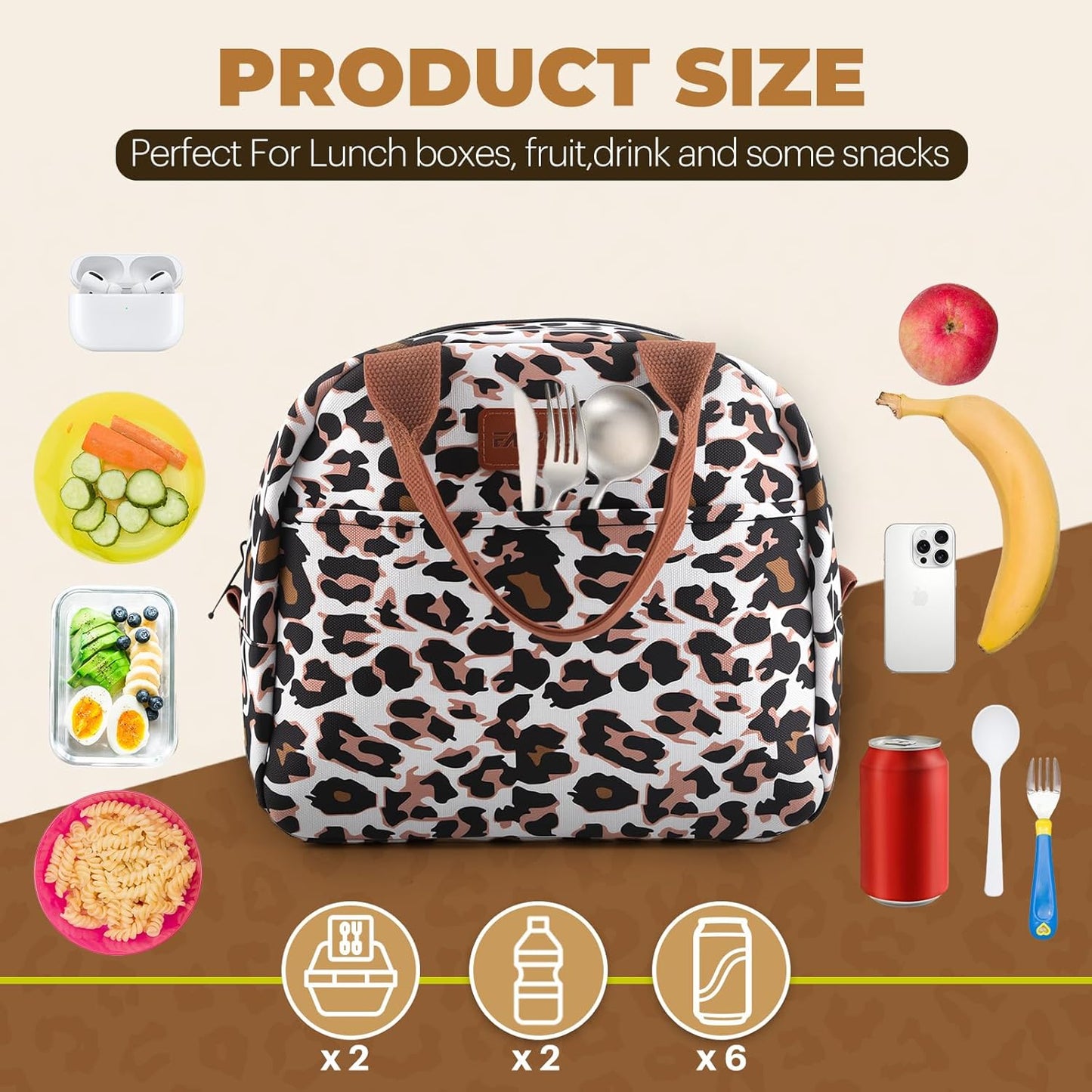  Insulated Lunch Bag – Leakproof, Large Capacity Cooler Tote for Work, Travel & Outdoor