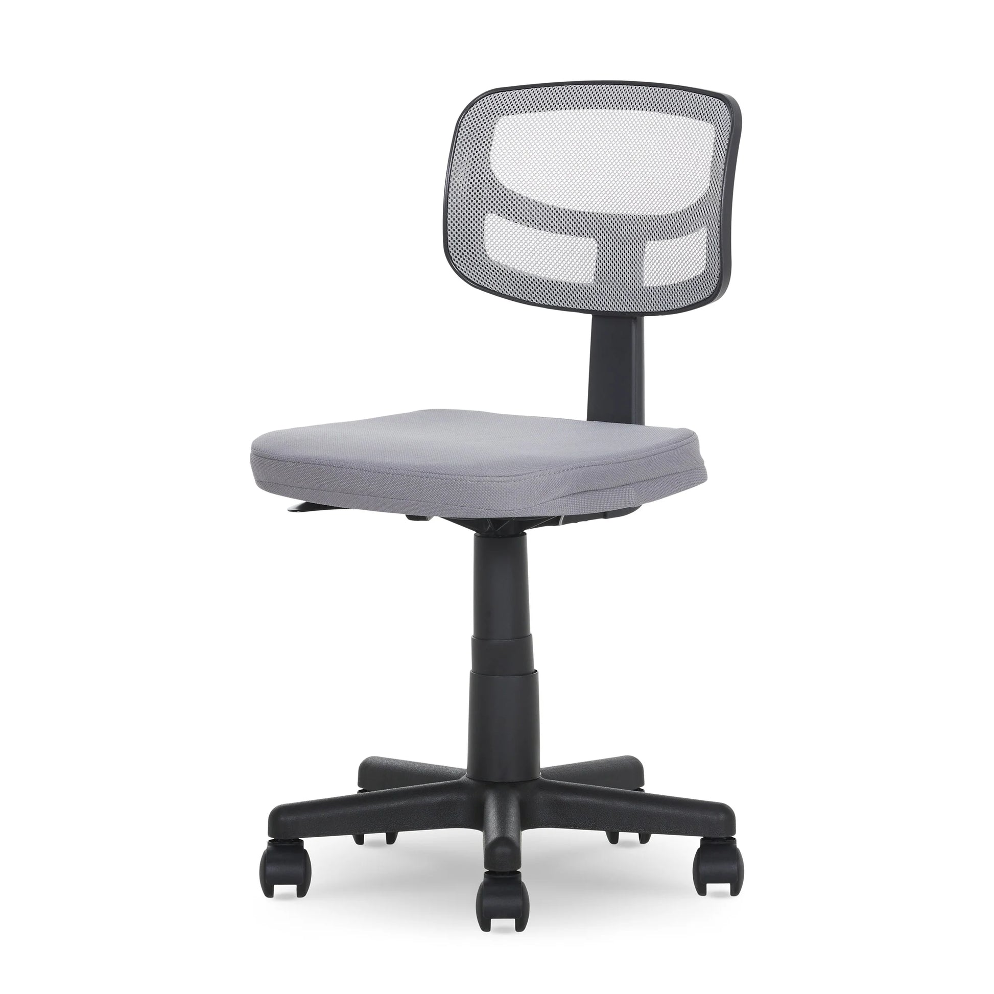 Mesh Task Chair with Padded Seat, Teens and Adult, Gray/Gray