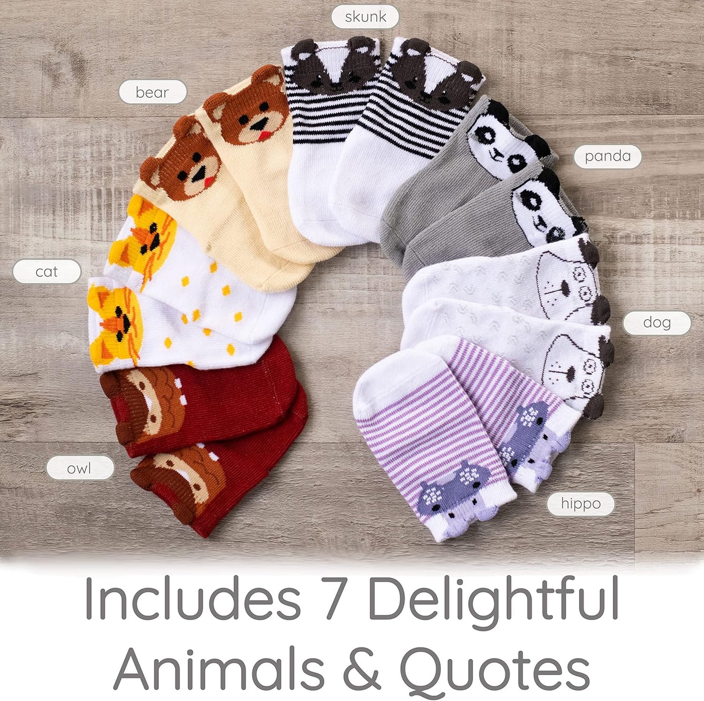 Baby Sock Gift Set 🎁 7 Cute & Funny Pairs – Unisex Newborn Shower & Registry Gift
