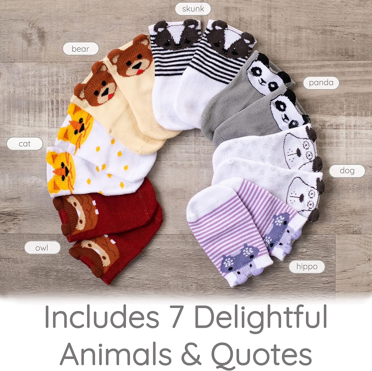Baby Sock Gift Set 🎁 7 Cute & Funny Pairs – Unisex Newborn Shower & Registry Gift