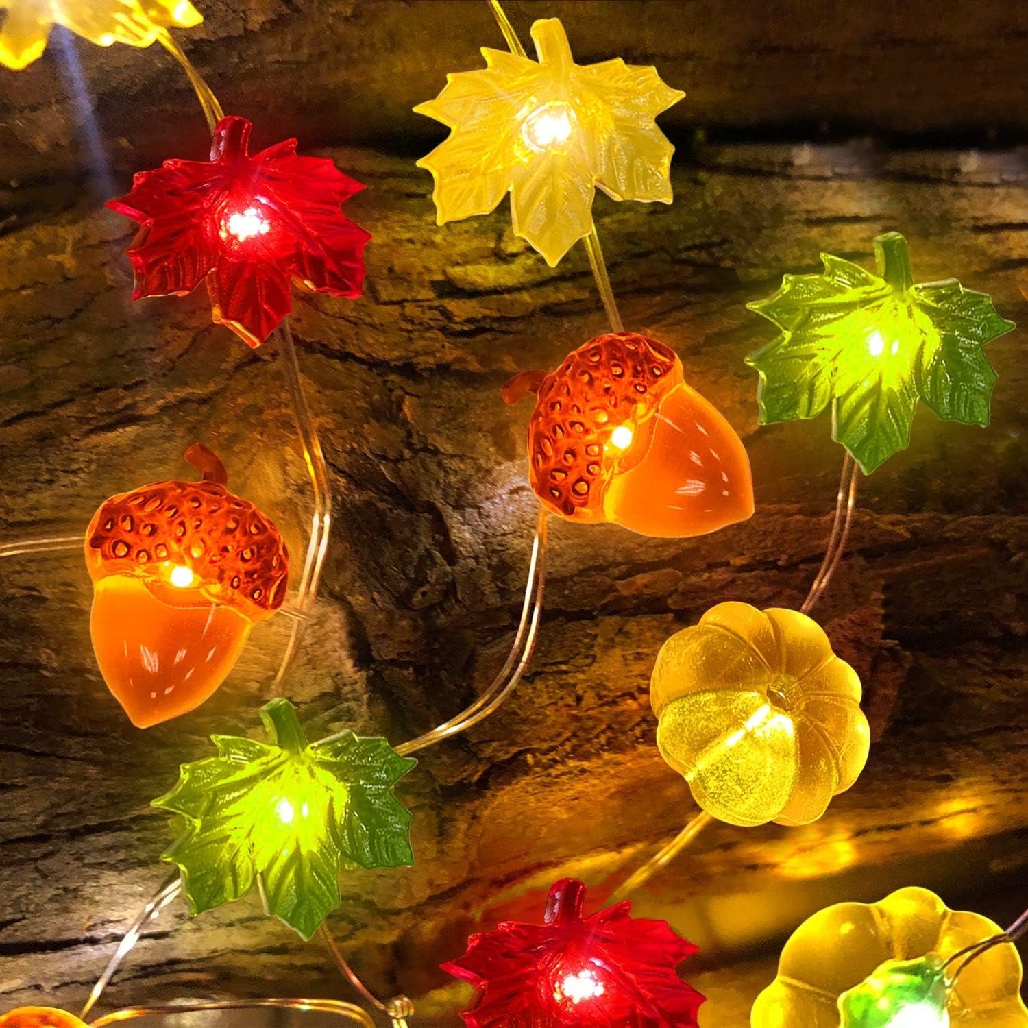 🎃 30LED Pumpkin String Lights – Fall, Halloween & Thanksgiving Décor 🍂✨