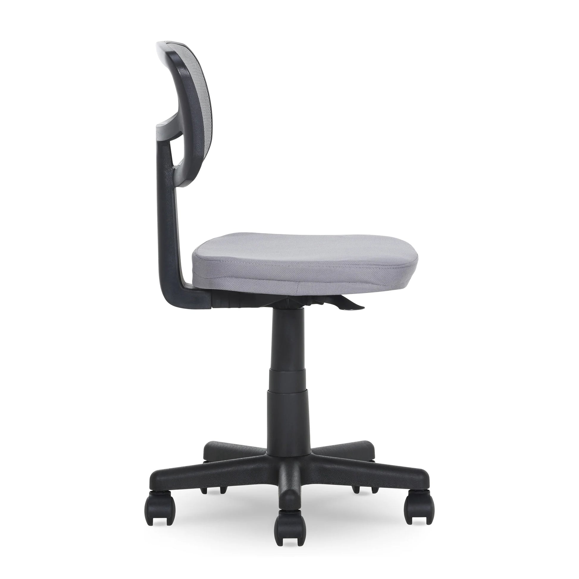 Mesh Task Chair with Padded Seat, Teens and Adult, Gray/Gray