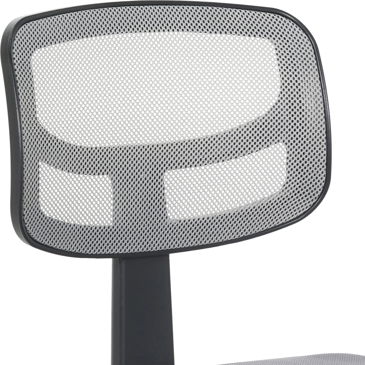Mesh Task Chair with Padded Seat, Teens and Adult, Gray/Gray