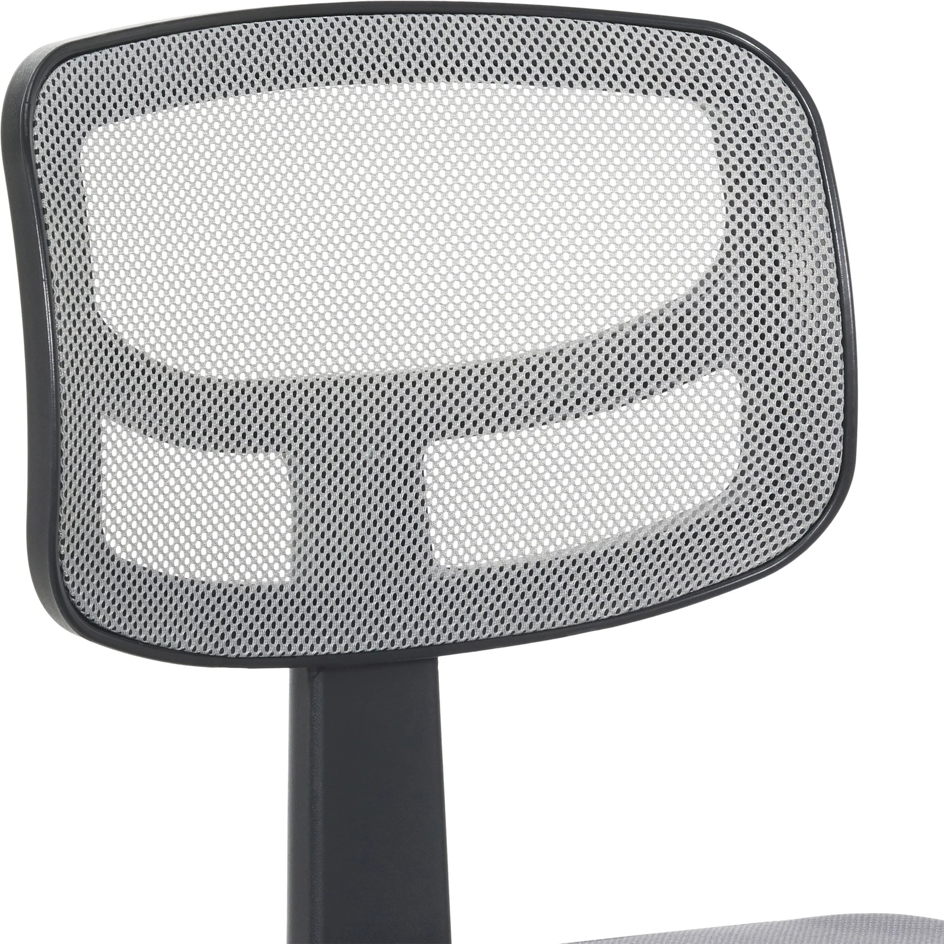 Mesh Task Chair with Padded Seat, Teens and Adult, Gray/Gray