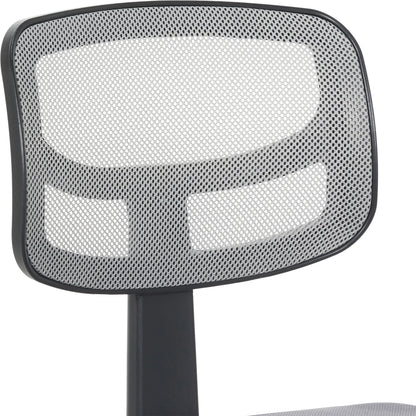 Mesh Task Chair with Padded Seat, Teens and Adult, Gray/Gray